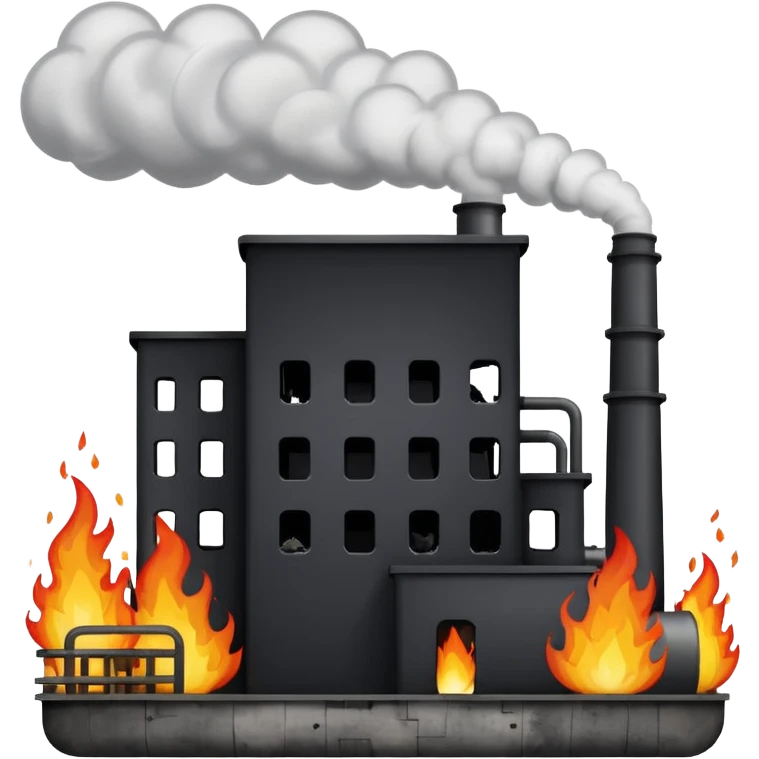 the blown-up power plant emoji