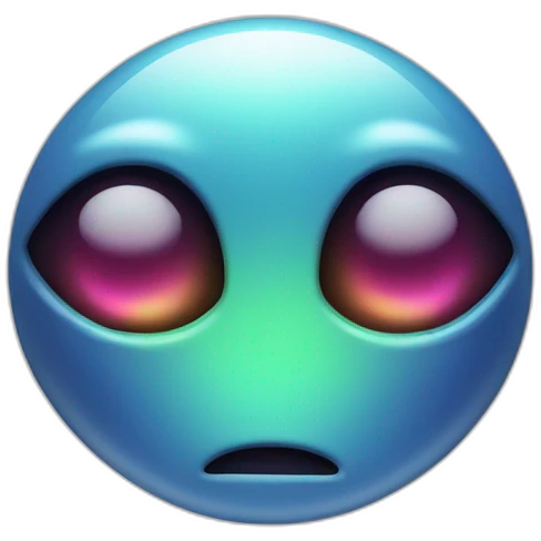 app icon, imessage with alien face emoji
