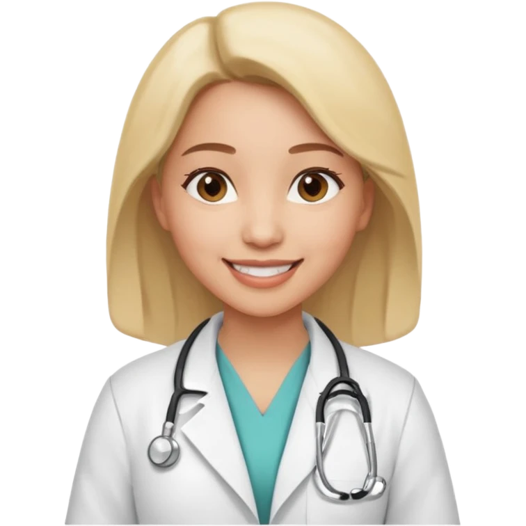 woman medic being accepted on a hospital emoji