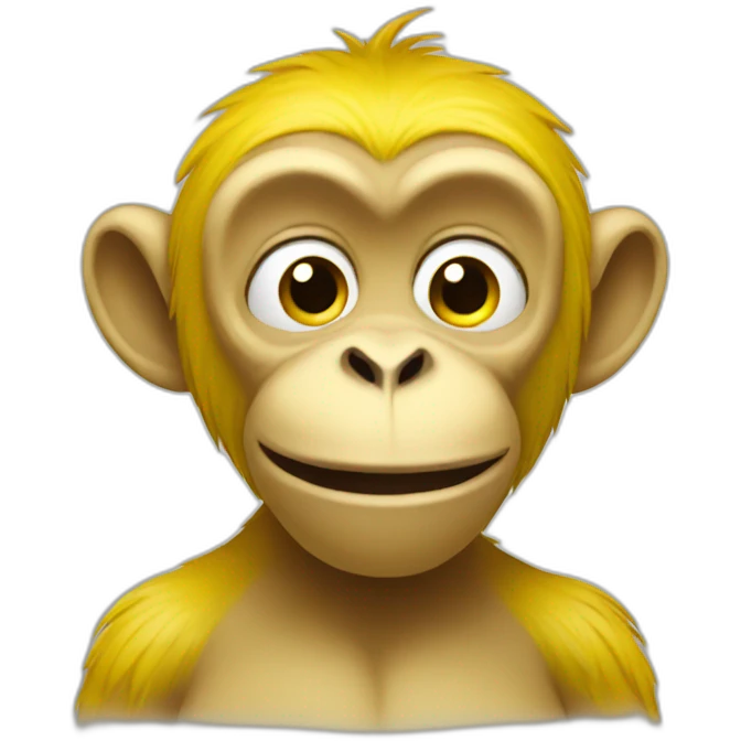 Yellow monkey emoji