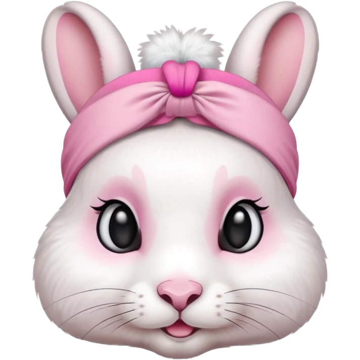 Rabbit with  head band  emoji