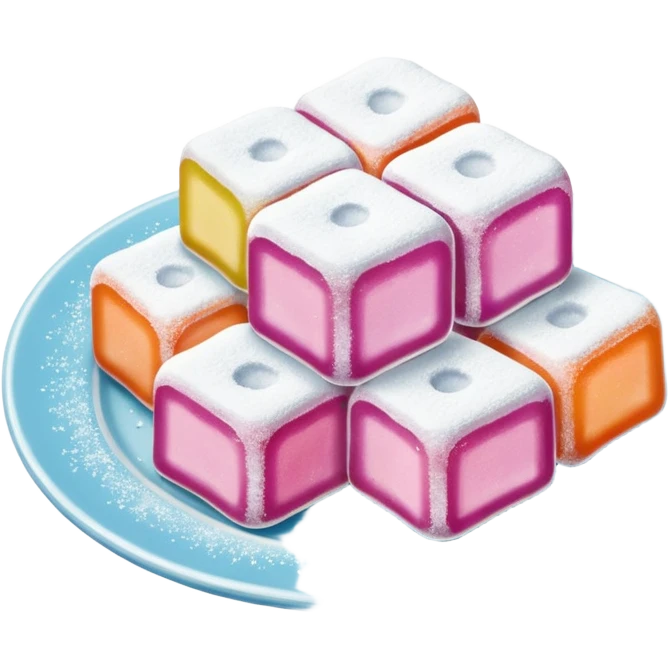 Turkish delight on plate emoji