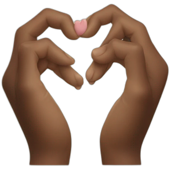 hands forming a heart emoji