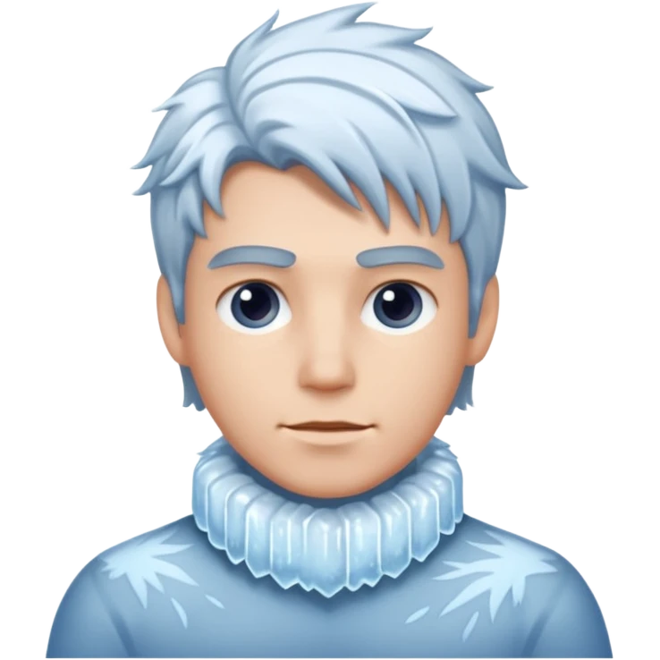 Frost in man hair emoji
