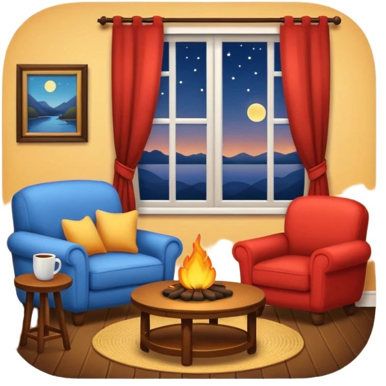 cozy eveningemoji emoji