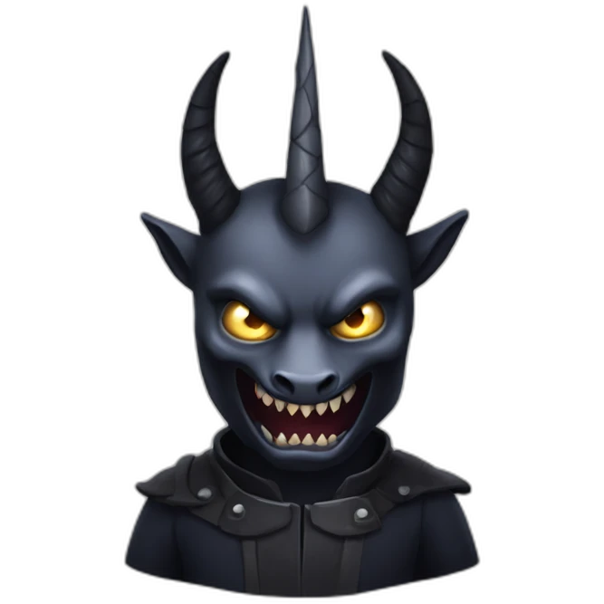 licorne dark démon emoji