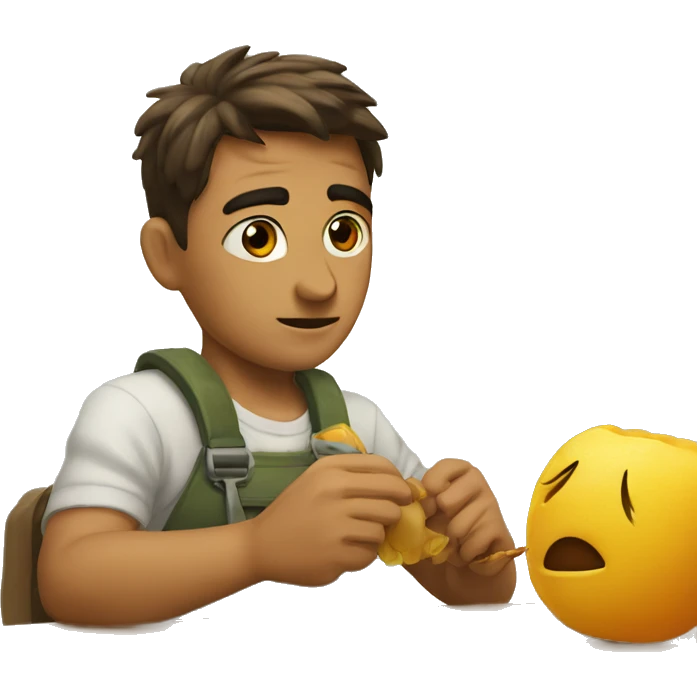Iroman apuntando con el dedo emoji