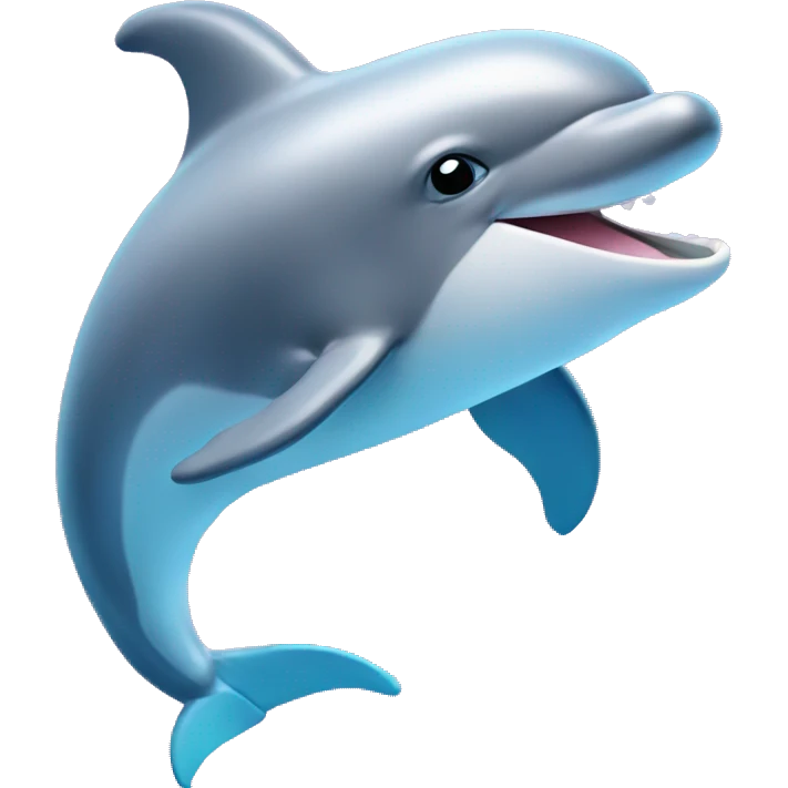 A dolphin that looks like hello kitty emoji