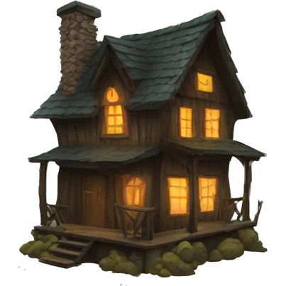 Scary cabin emoji
