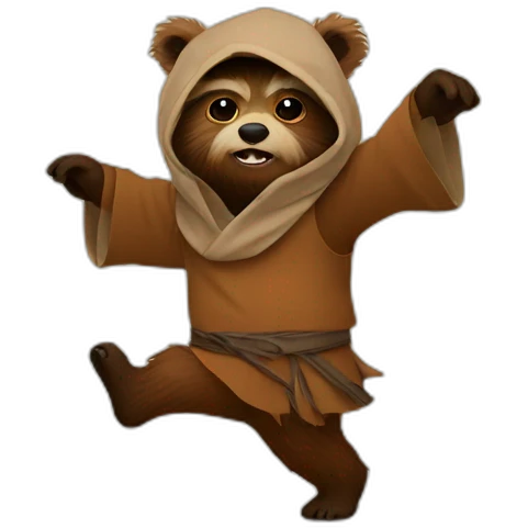 Ewok dancing emoji