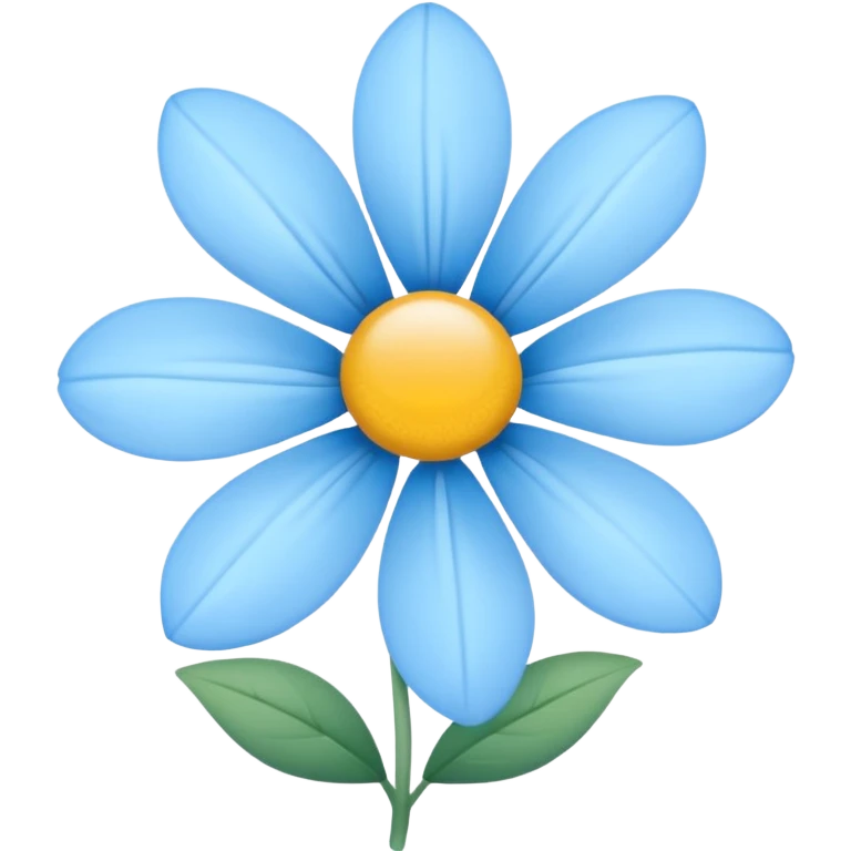 light blue  flower cute  emoji