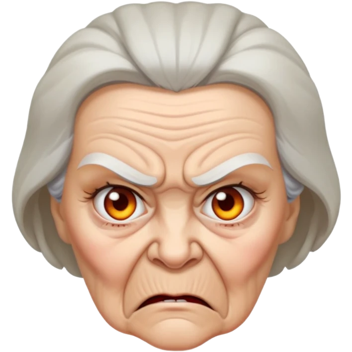 angry old lady emoji