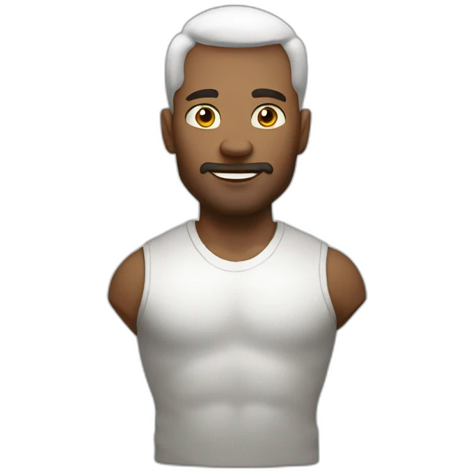 Strong men white emoji
