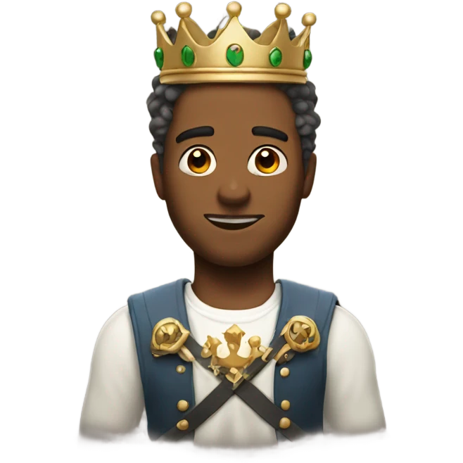 Ralph with a crown emoji