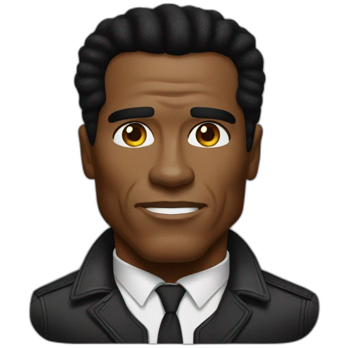 black Arnold schwarzenegger emoji