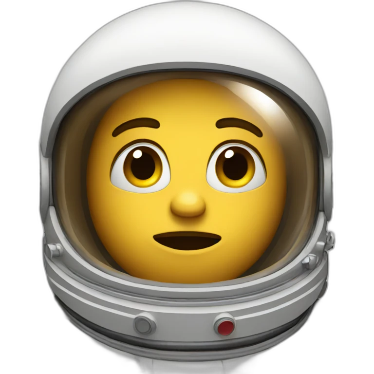 an astronaut thinking face emoji