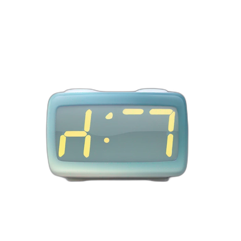 5am digital clock emoji
