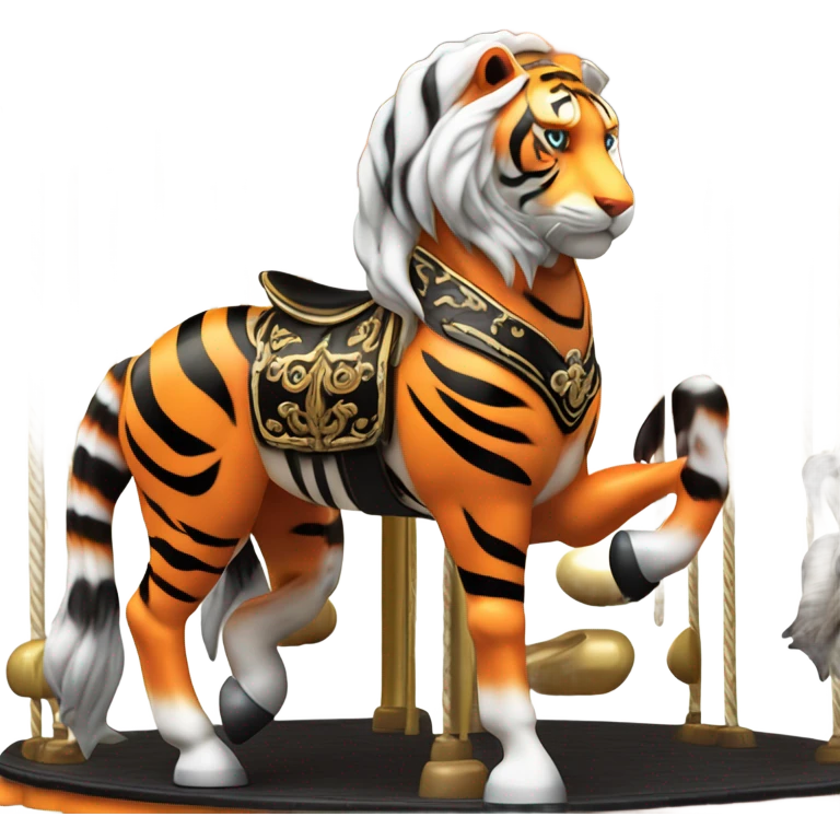 tiger on a carousel  emoji