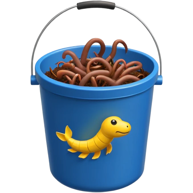 bait bucket fishing emoji