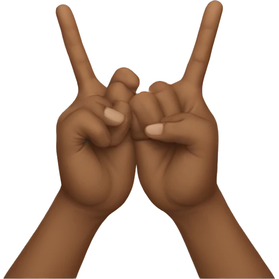 two hand sign shrine emoji