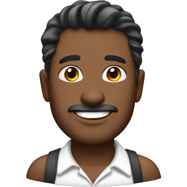 Man with coquette emoji