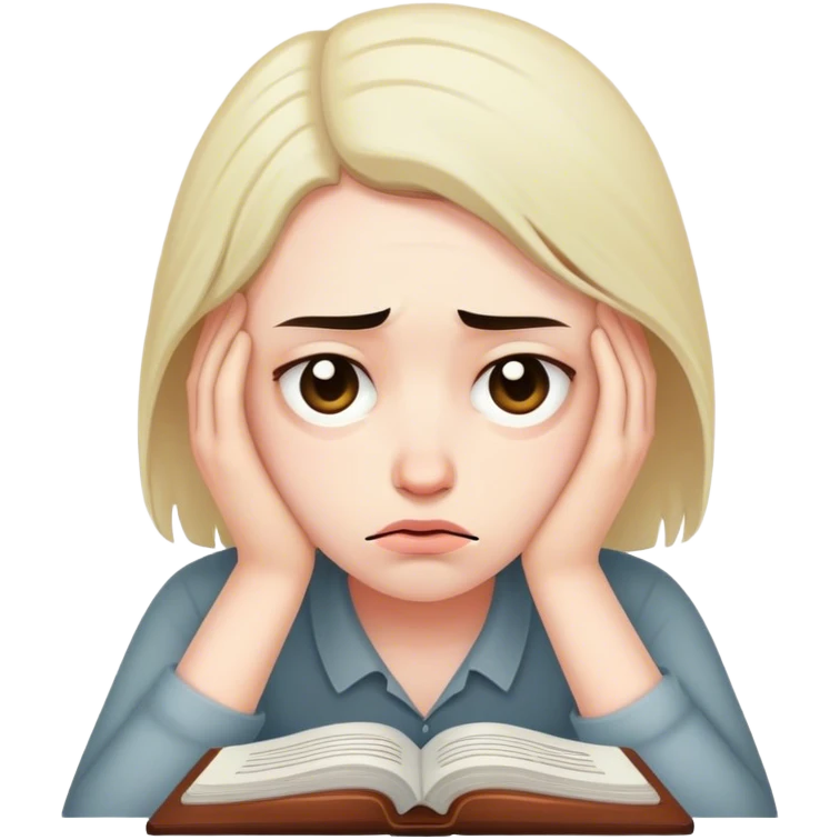 depressed writer emoji