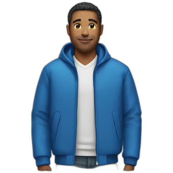 Man in blue jacket emoji