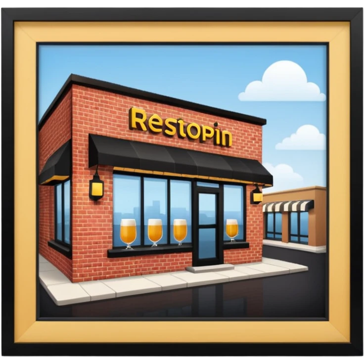 restaurant por fuera emoji