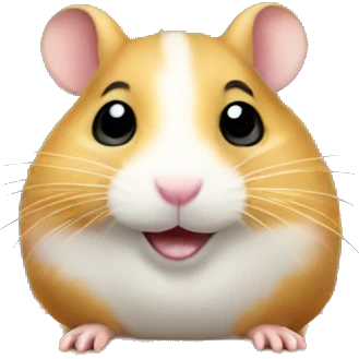 hamster with school board emoji