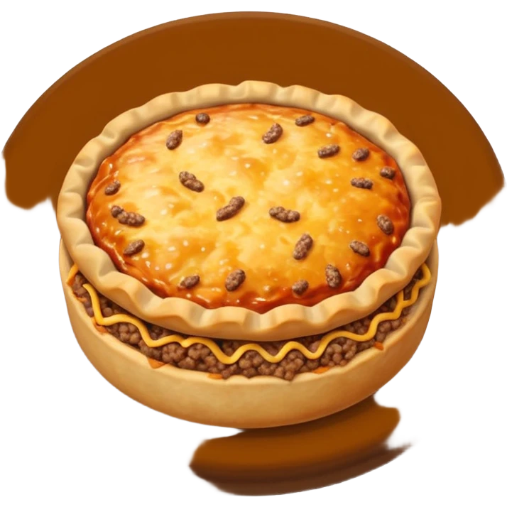 mini round meat esfirra with ground meat in the center emoji
