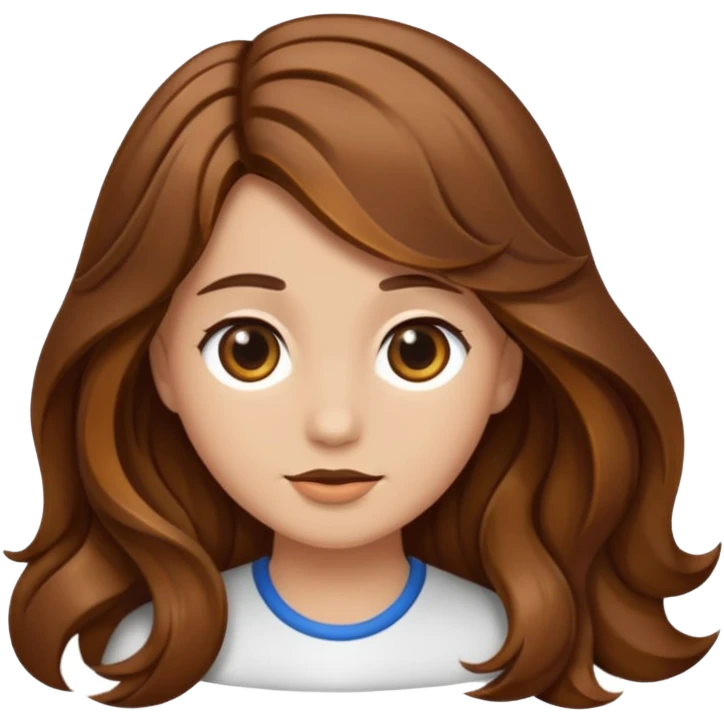 a strand of brown hair emoji