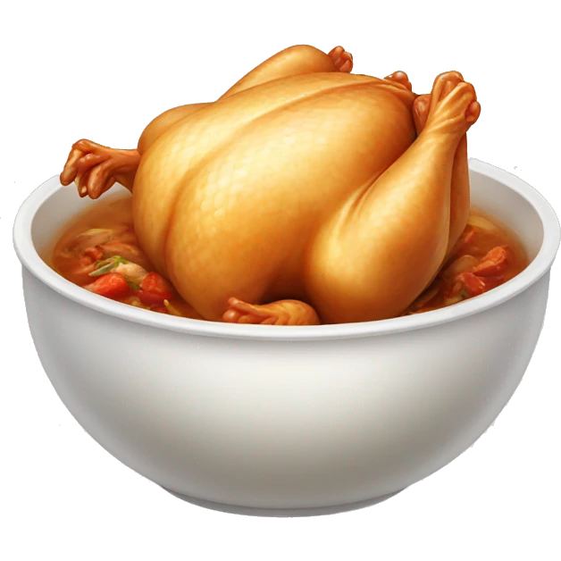 Korean boiled chicken emoji