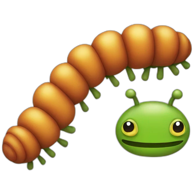 mathematical caterpillar emoji