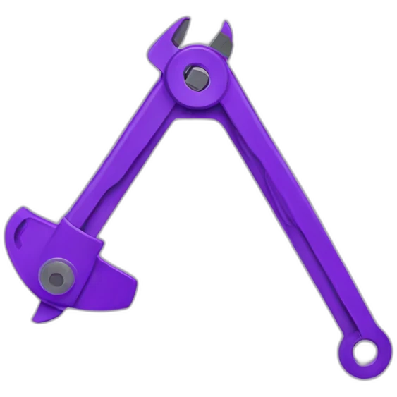 purple calipers emoji