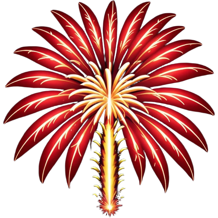 red firework emoji