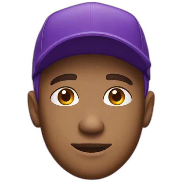 purple cap emoji
