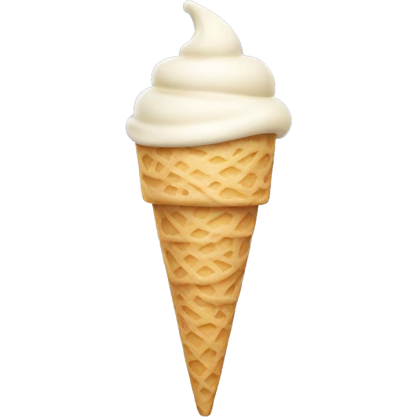 vanilla ice cream in a  emoji