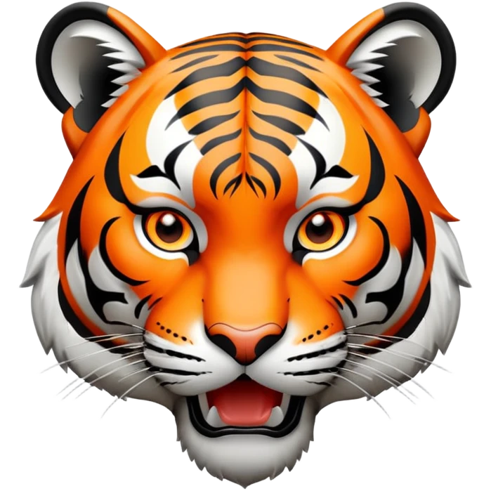 tiger face pointing finger forward for Twitch emote emoji