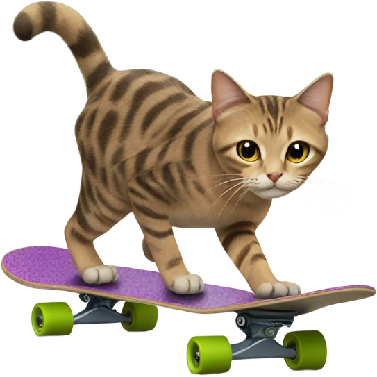 Cat on a skateboard  emoji