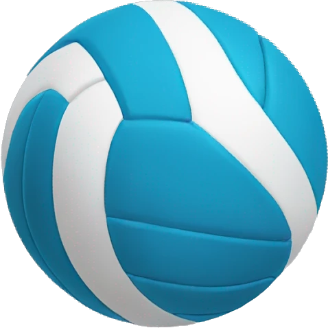 pelota de voley celeste emoji