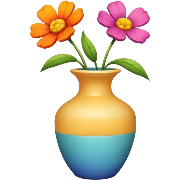 vase and one flower outside emoji