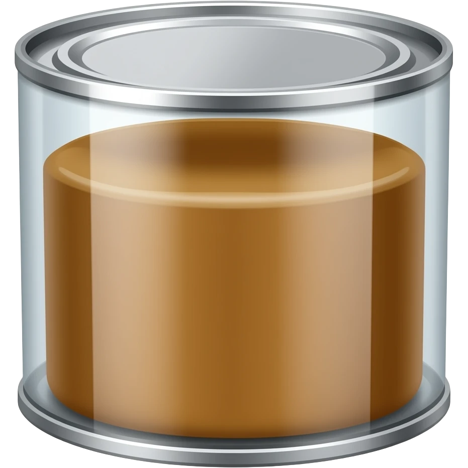 Wood varnish in a can with a lid emoji