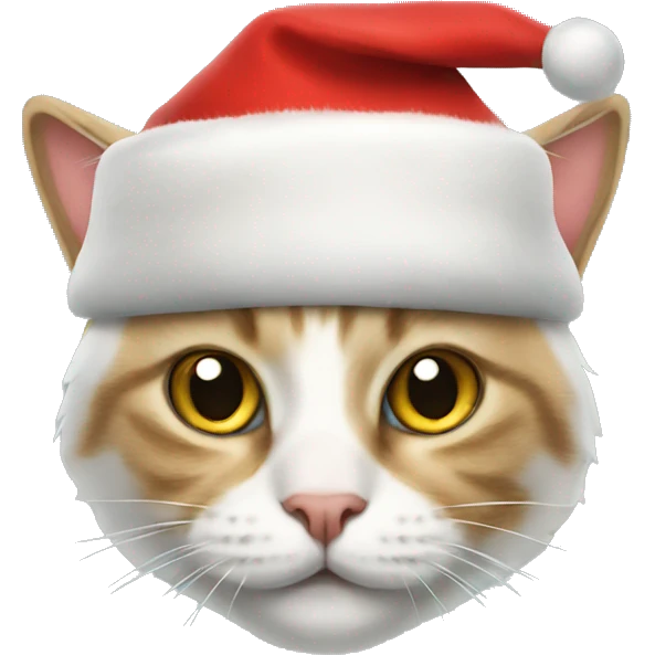 Cat with Santa hat  emoji