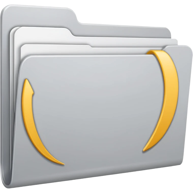 white and gray folder empty emoji