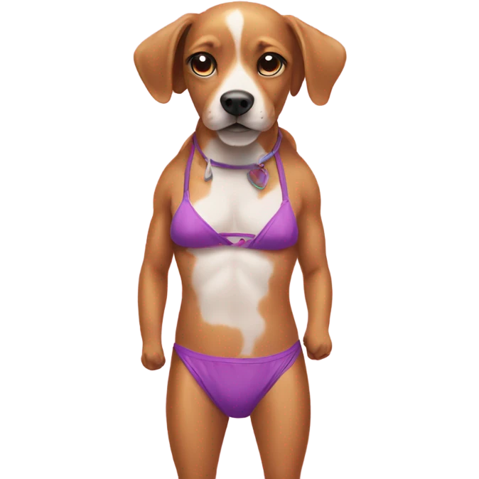 Dog in bikini  emoji
