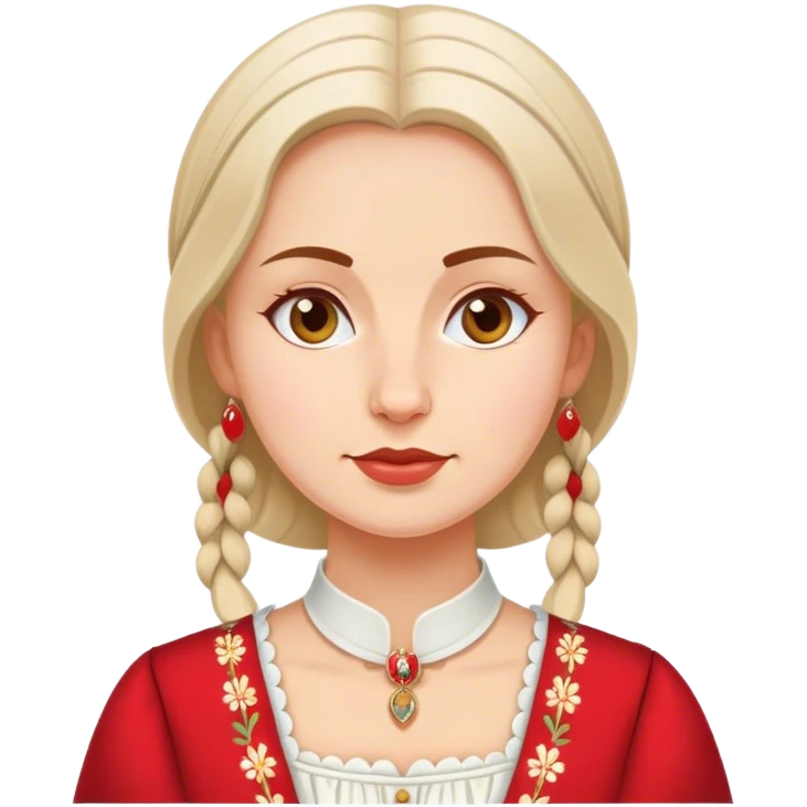 traditional polish european woman simple traditional politician  emoji