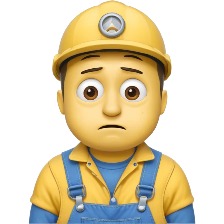 Sad crying minion emoji