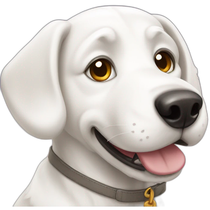 white dog emoji