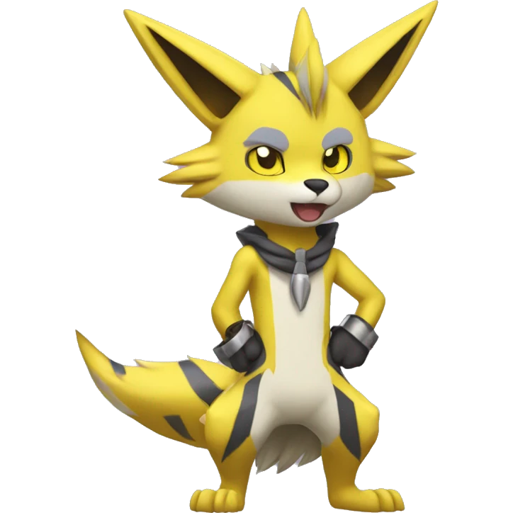 Lombax-Renamon-Zeraora full body emoji