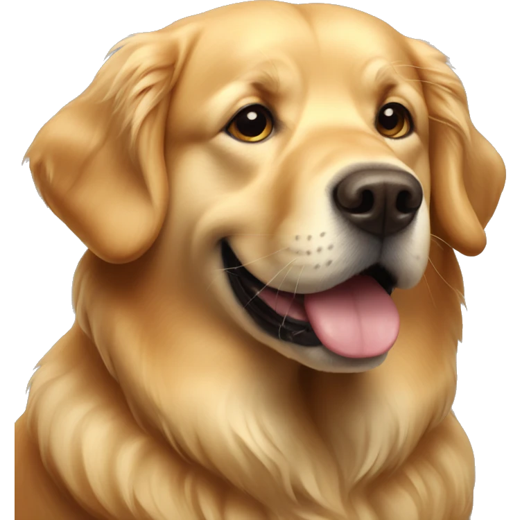 fat golden retriever  emoji
